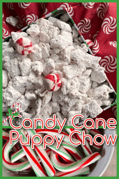 Candy Cane Puppy Chow Recipe