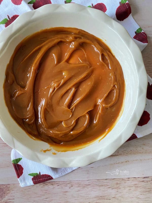 caramel dip in pie plate