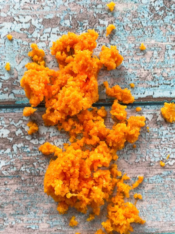 grated orange zest