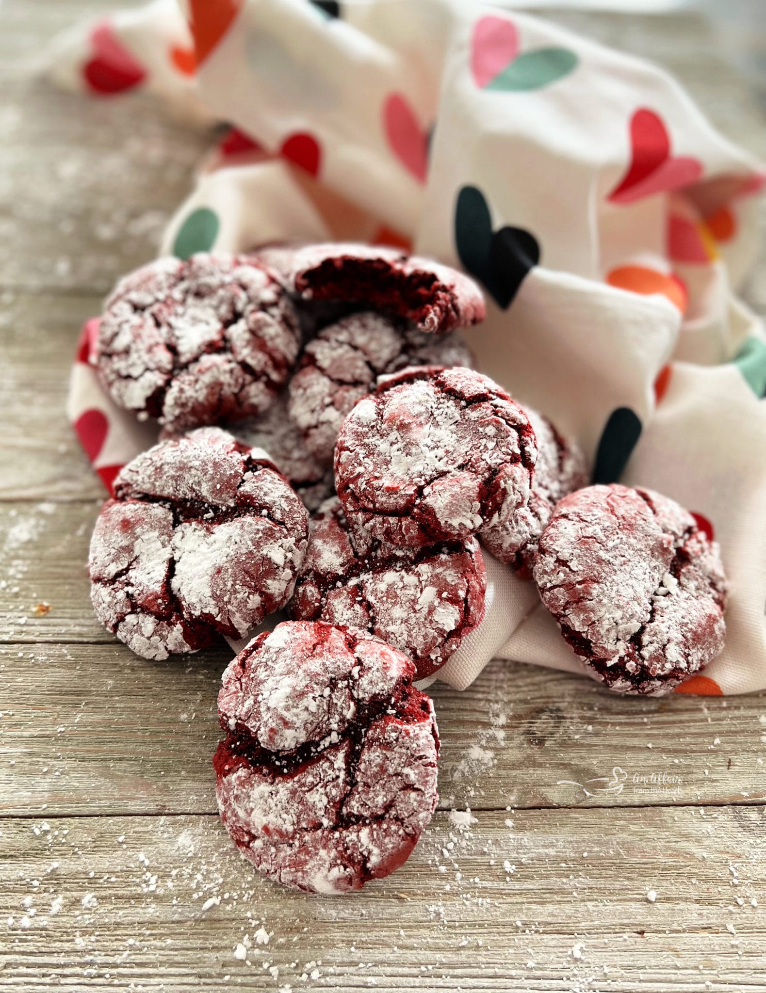 Red Velvet Crinkles - An Affair from the Heart