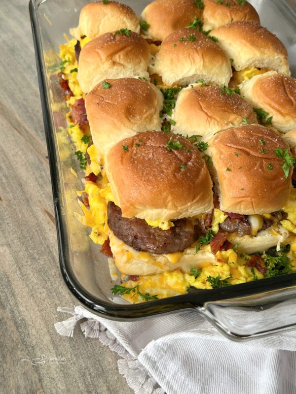 Easy Breakfast Sandwich Recipe  Breakfast sliders • The Fresh Cooky