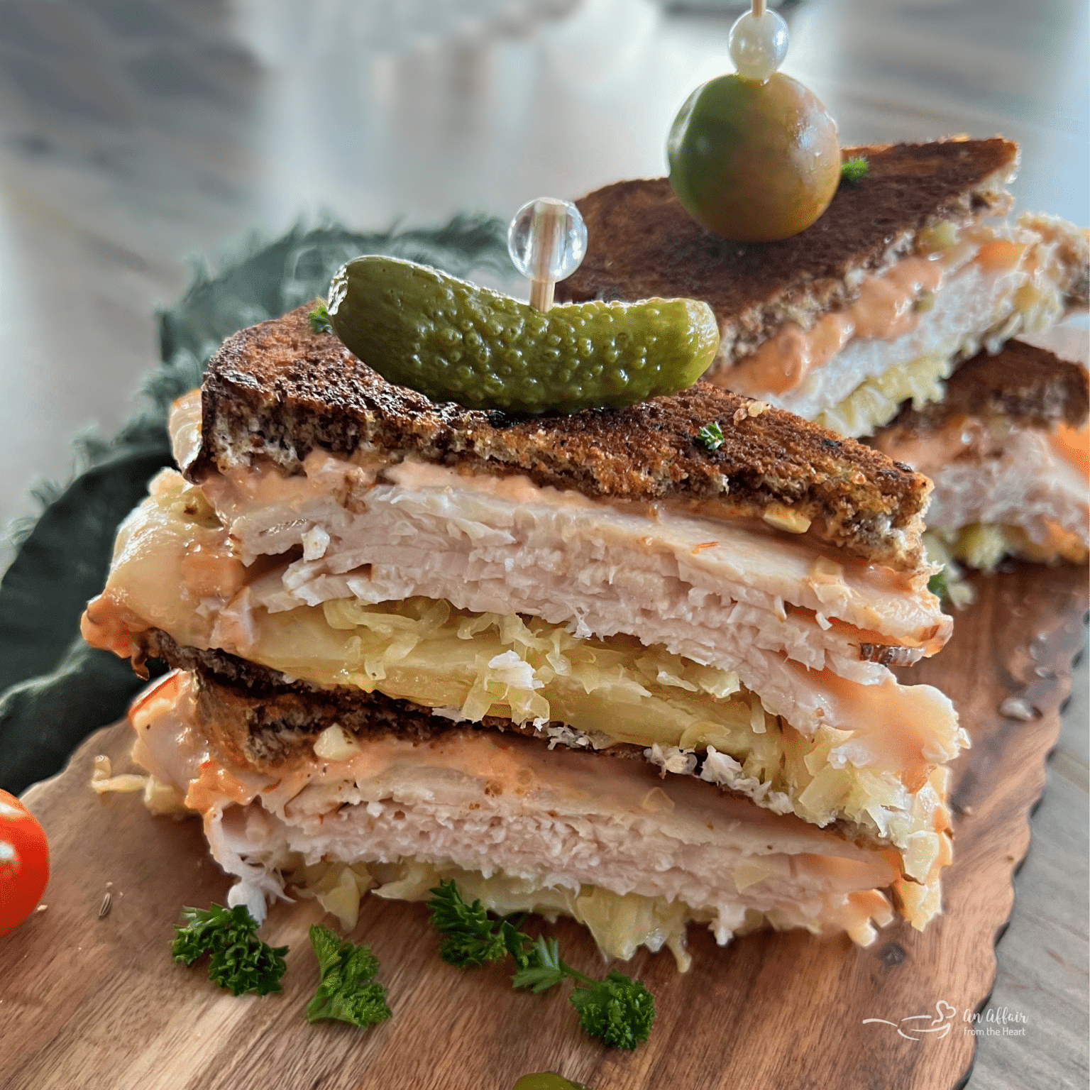 Turkey Reuben Sandwich a.k.a. "The Rachel"