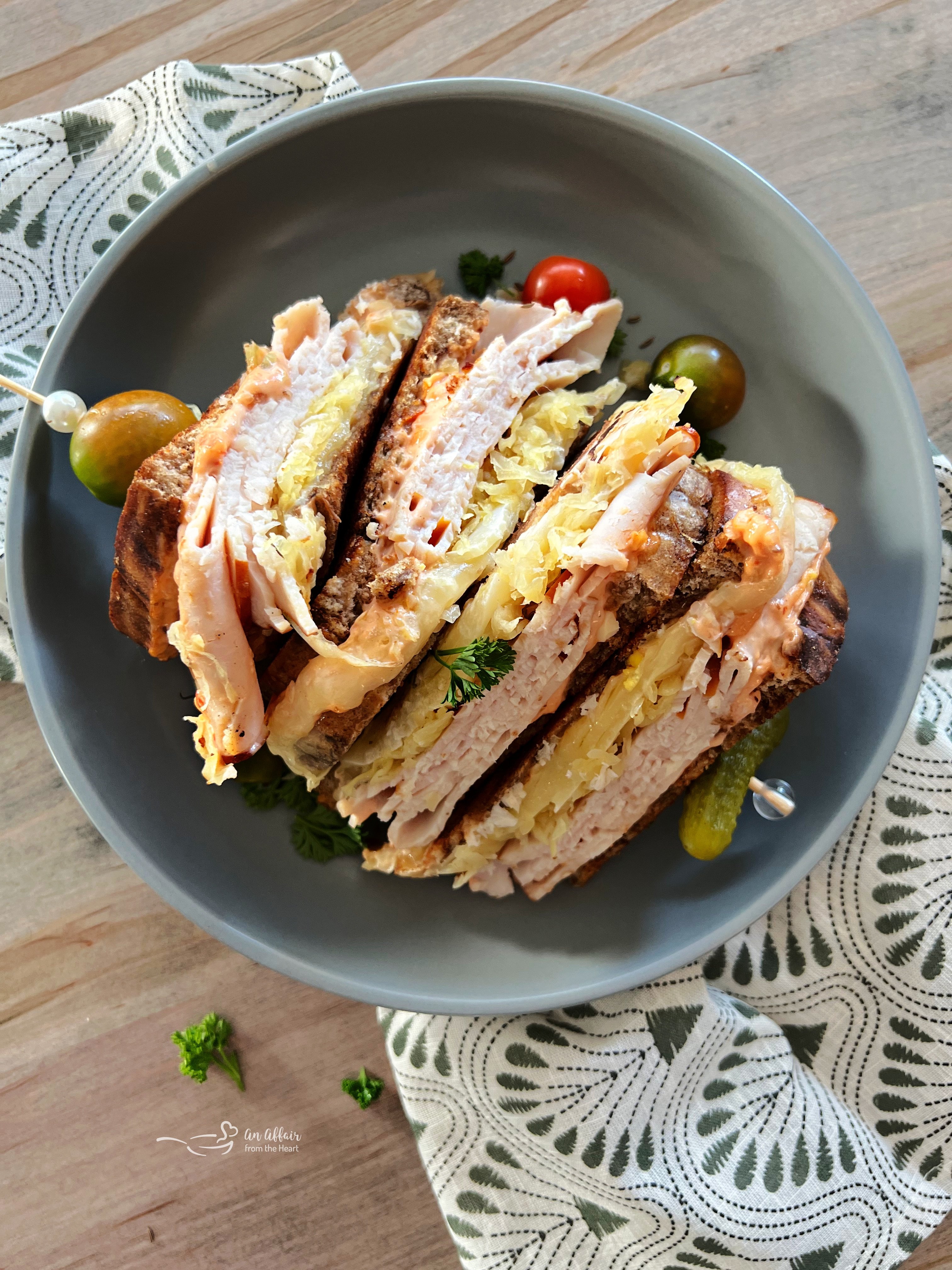 Turkey Reuben Sandwich – “The Rachel”