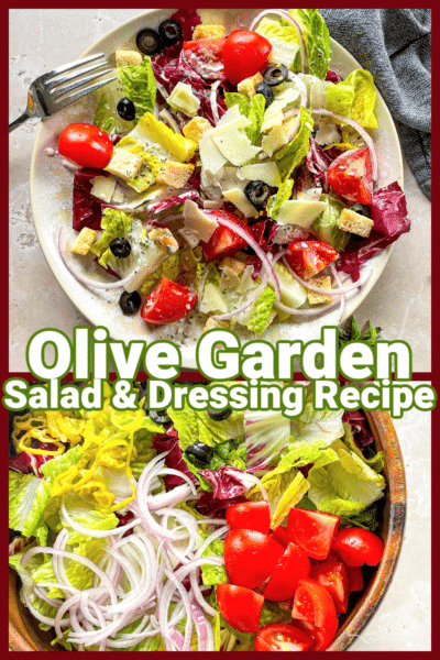 Olive Garden Salad and Dressing - Olive Garden Night at Home