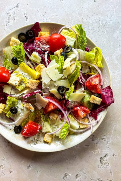 Copycat Olive Garden Salad & Dressing