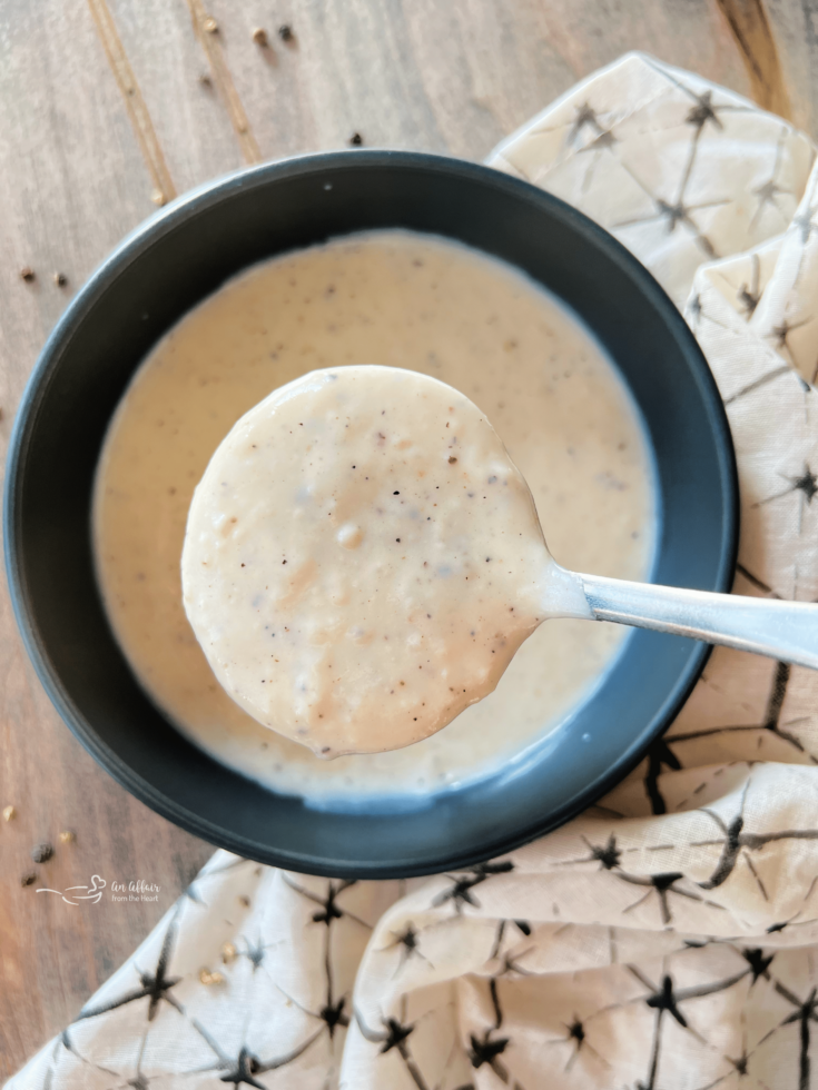 Country Style White Pepper Gravy