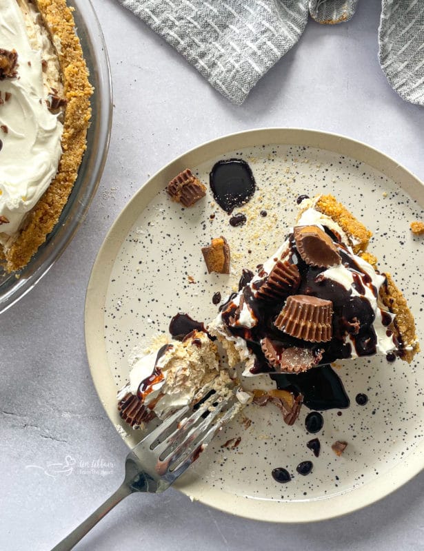 Slice of Peanut Butter Pie with Fork