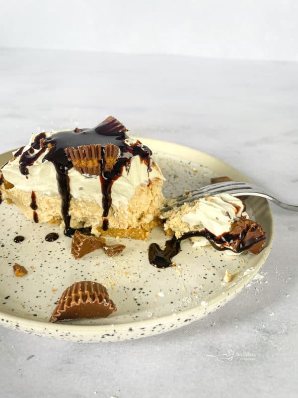 Peanut Butter Pie Slice with Fork