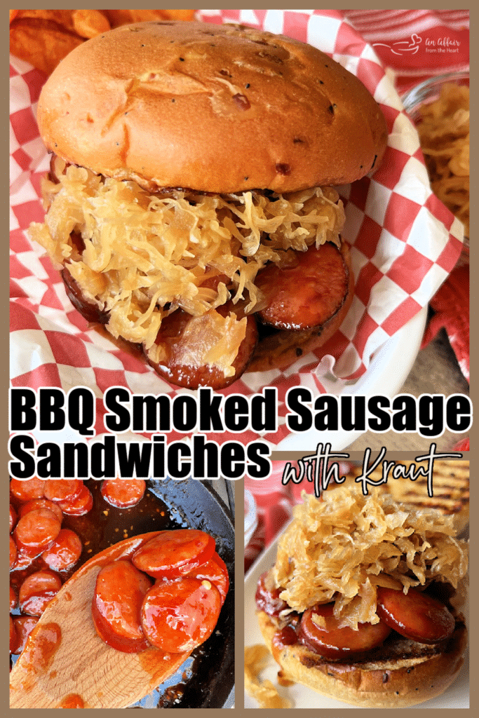 Bbq Smoked Sausage Sandwiches With Kraut