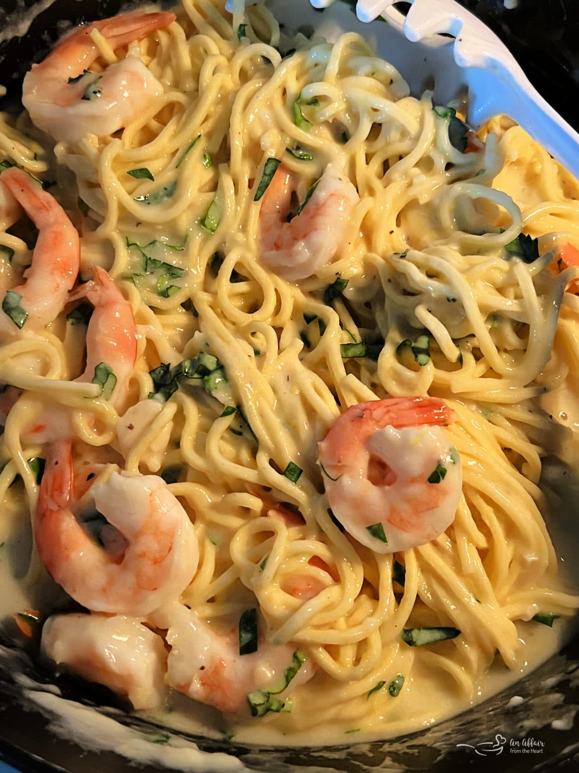 Creamy Lemon Basil Shrimp Pasta Recipe