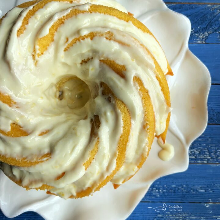 Cinnamon Swirl Cream Cheese Bundt cake - MyYellowApron