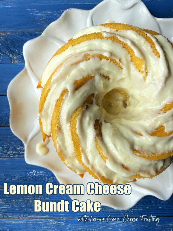 Pinterest Image of Lemon Cream Cheese Bundt Cake