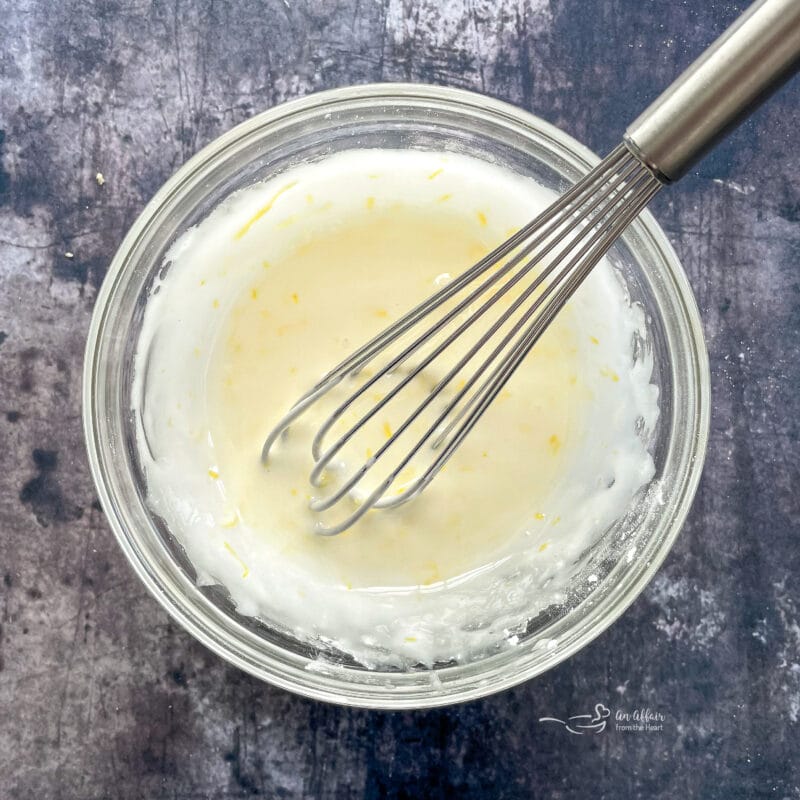 Whisk together the glaze ingredients.