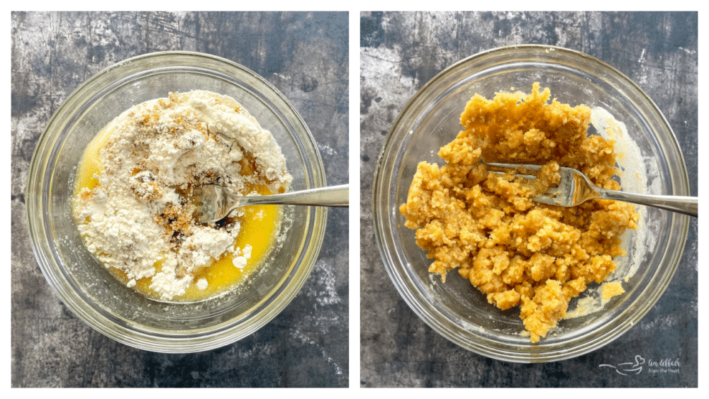 Prep the lemon streusel topping