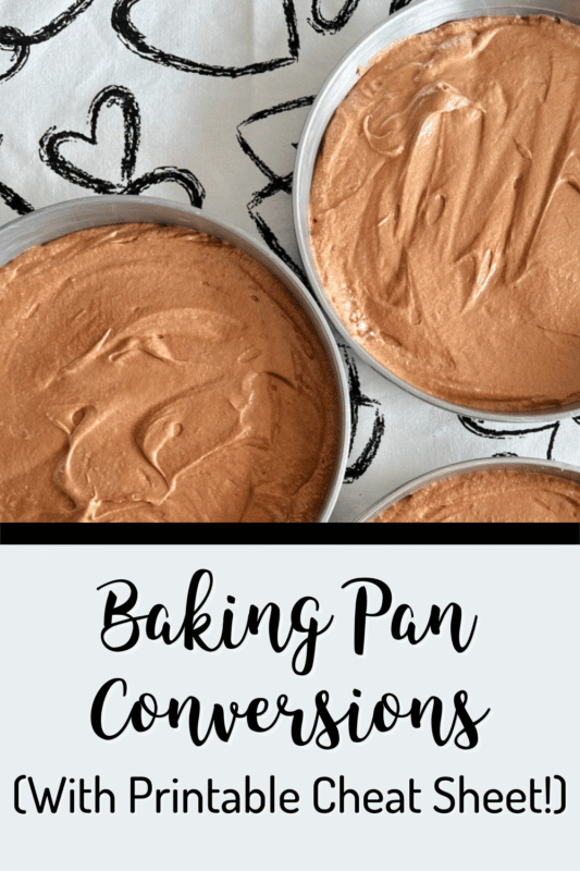 Baking Pan Conversion Cheat Sheet - Printable - Hostess At Heart