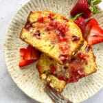 Strawberry Bread with Strawberry Glaze