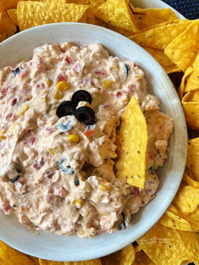 Fiesta Corn Dip - Easy 5 Ingredient 5 Minute Dip