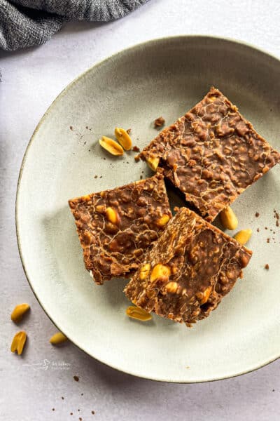 No Bake Peanut Butter Chocolate Cookie Bars