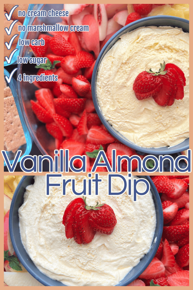 Vanilla Almond Fruit Dip (4 Ingredients!)