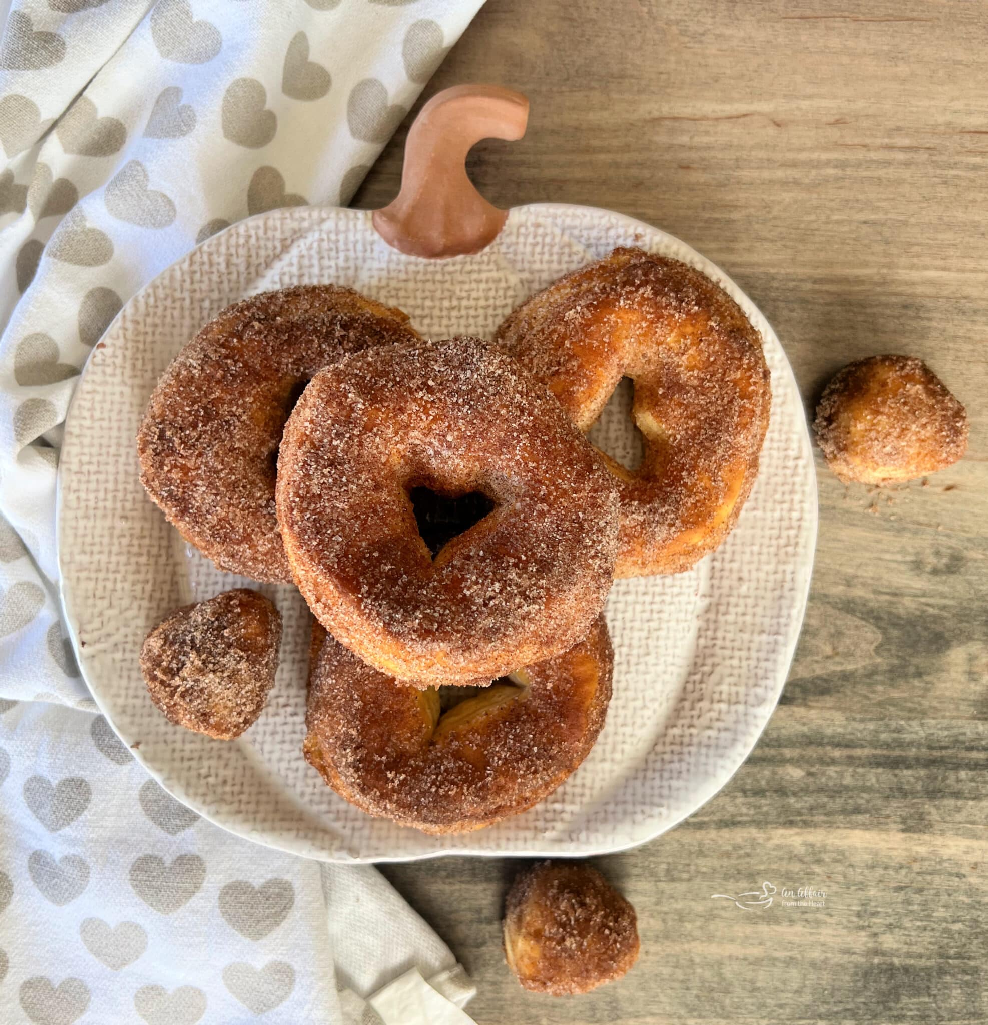 Pumpkin Spice Air Fryer Biscuit Donuts