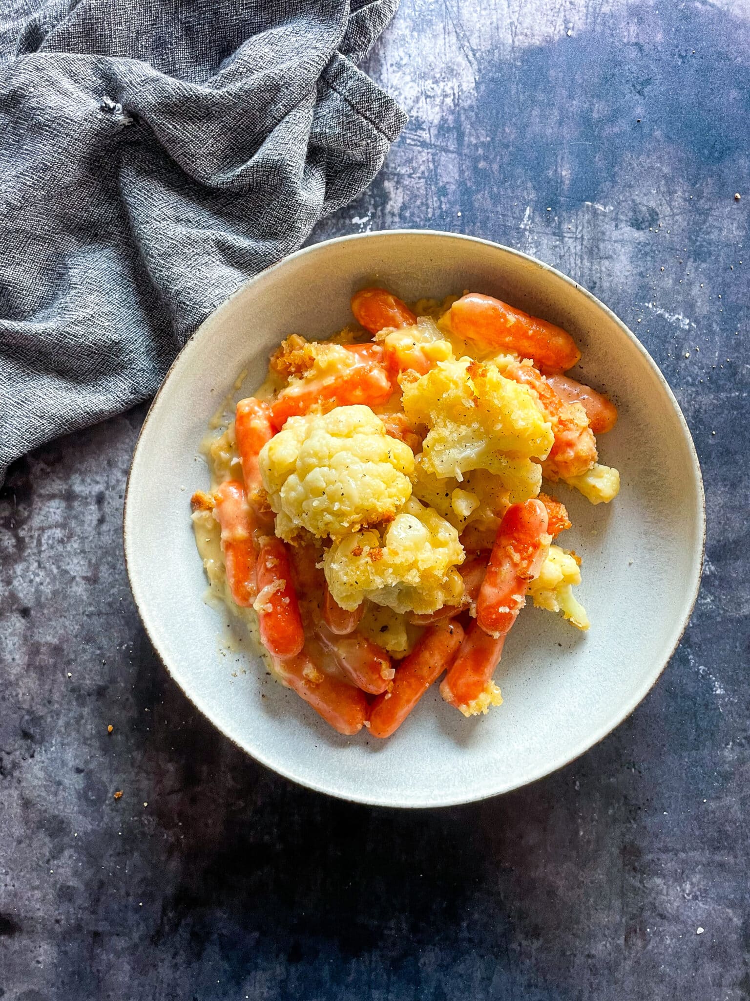 Cauliflower Carrot Gratin