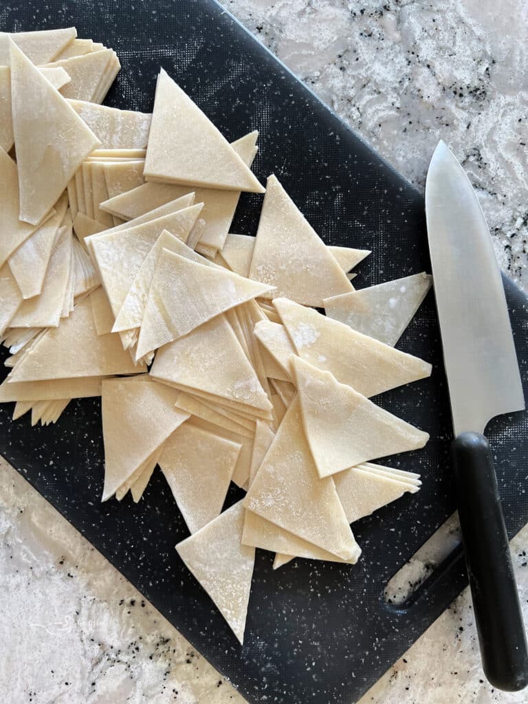 Easy Air Fryer Wonton Chips