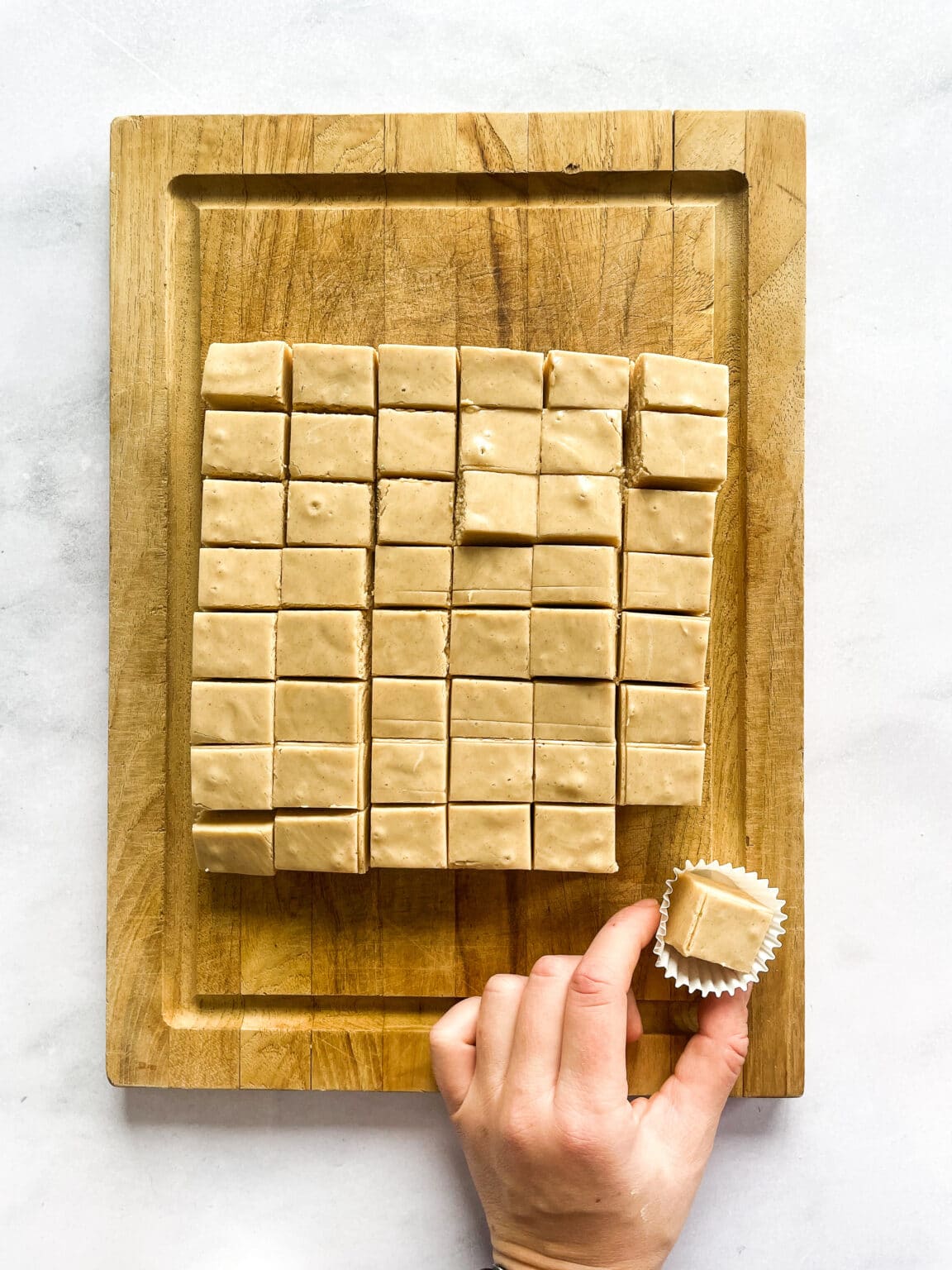 Easy Peanut Butter Fudge (no candy thermometer needed!)