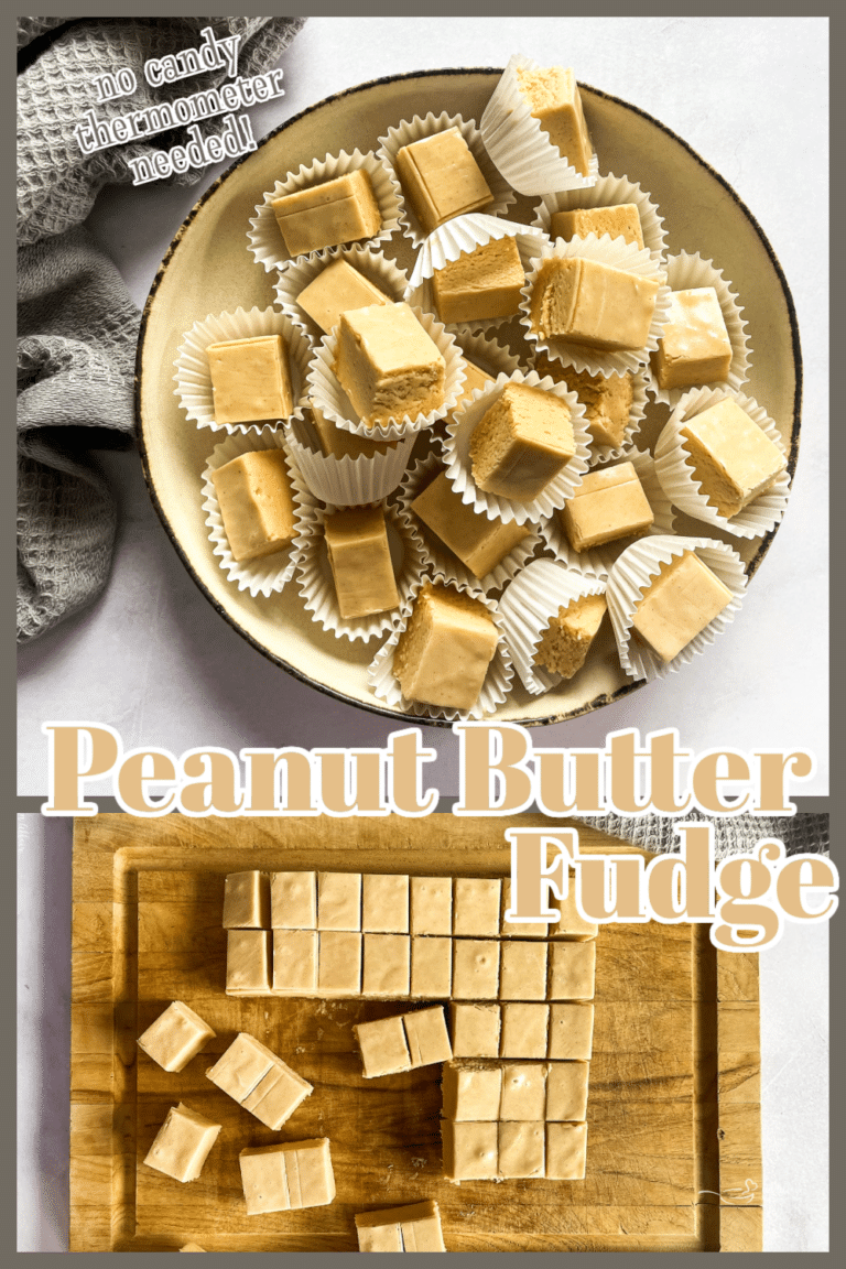 Easy Peanut Butter Fudge (no candy thermometer needed!)