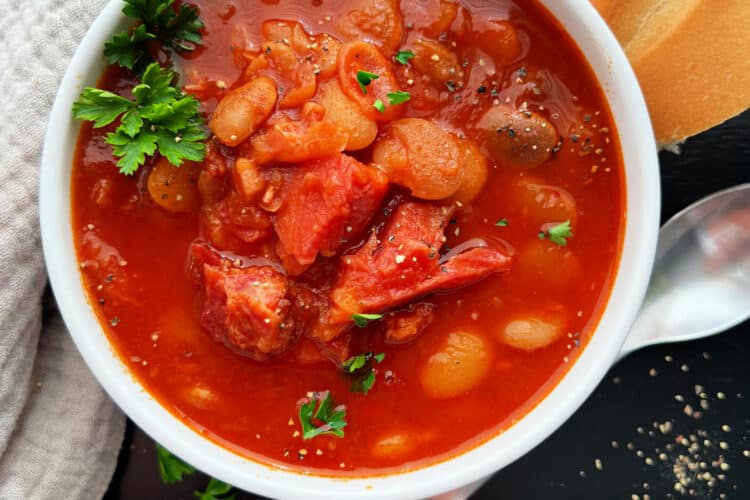 Instant Pot Ham & Bean Soup (Grandma’s Recipe!)