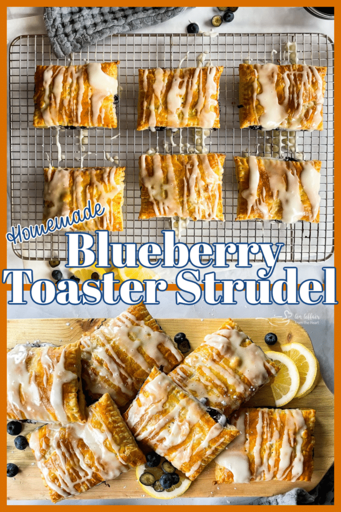 Homemade Blueberry Toaster Strudel