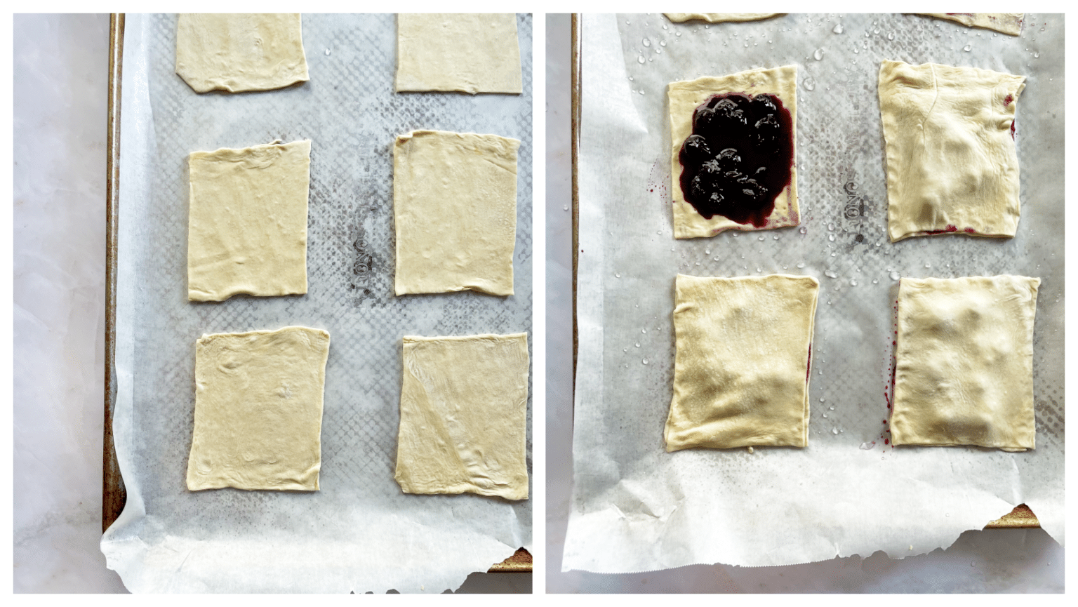 Homemade Blueberry Toaster Strudel