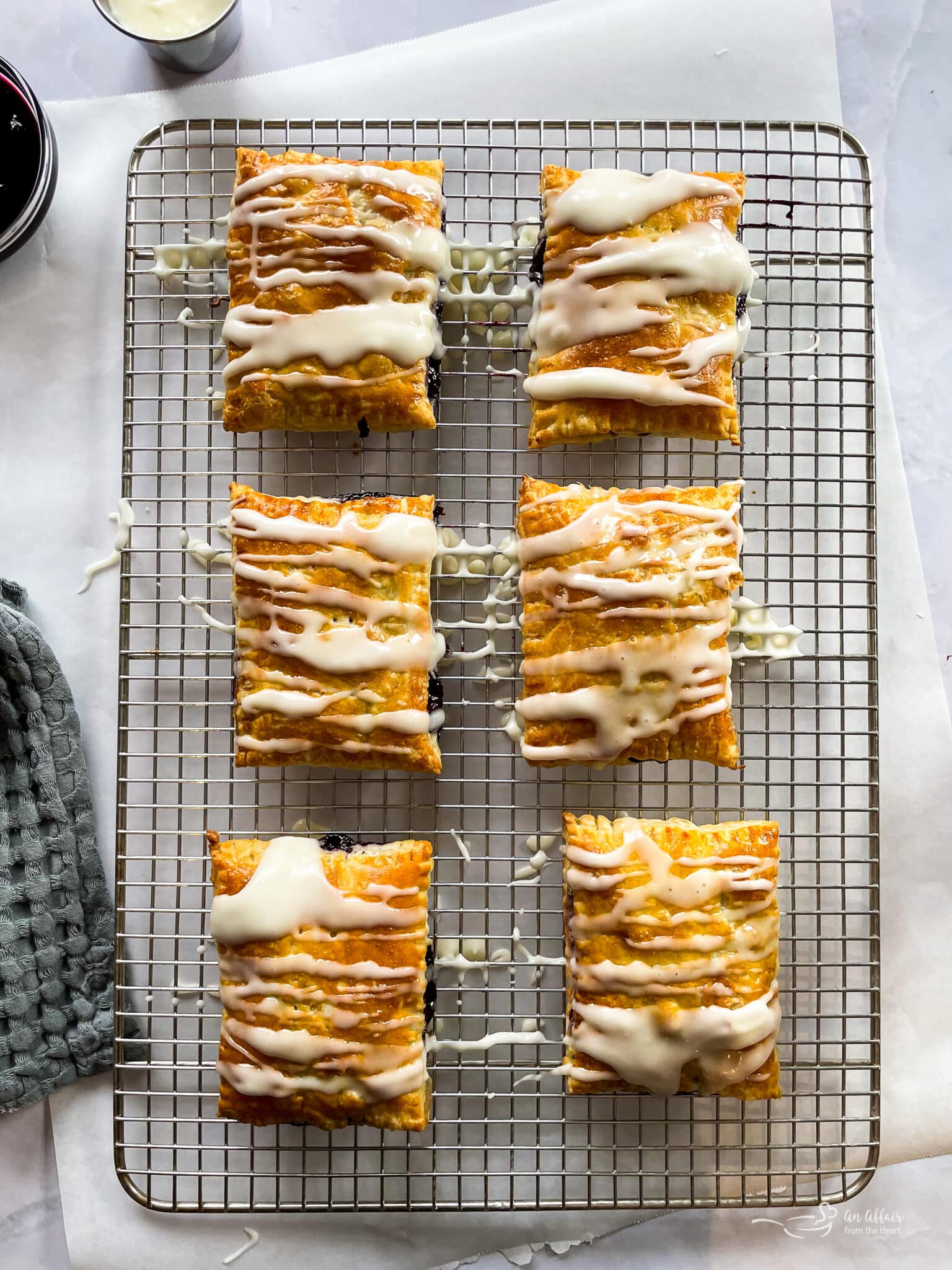 Homemade Blueberry Toaster Strudel