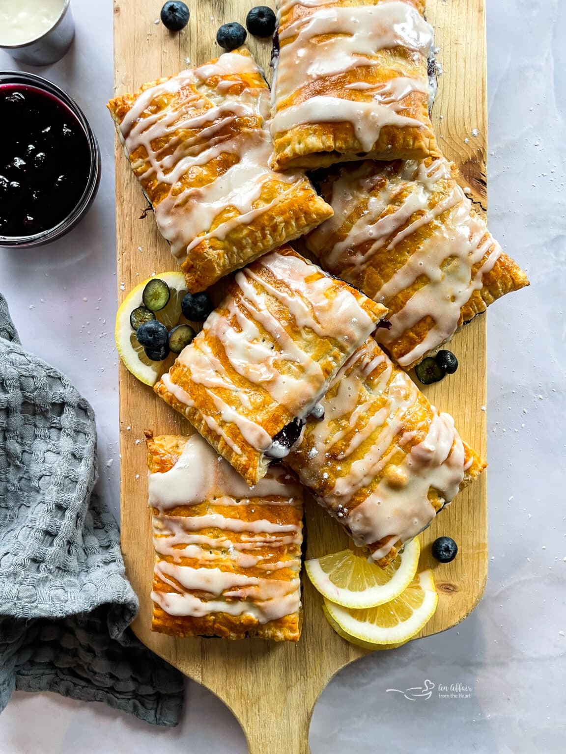 Homemade Blueberry Toaster Strudel