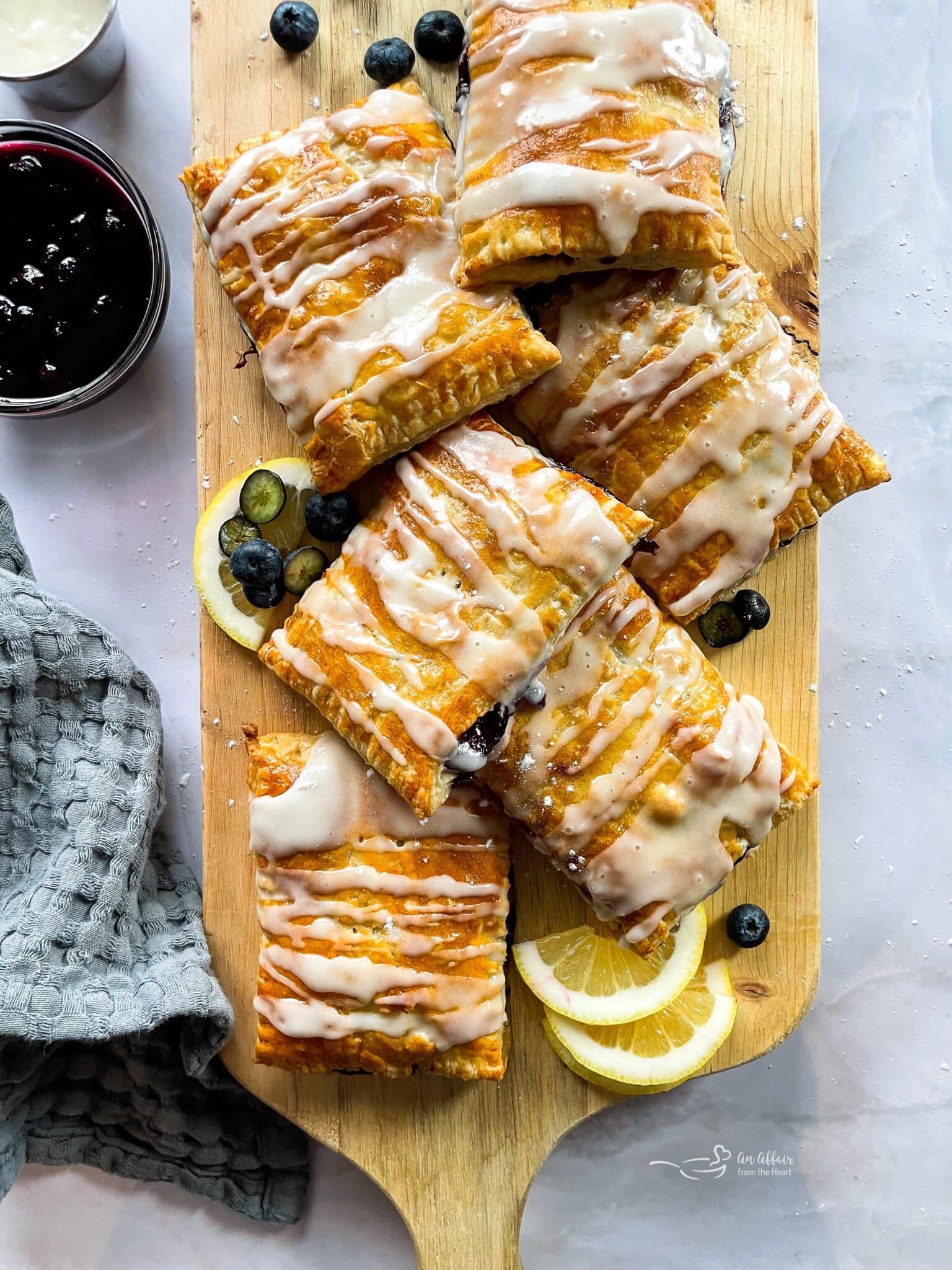 Homemade Blueberry Toaster Strudel