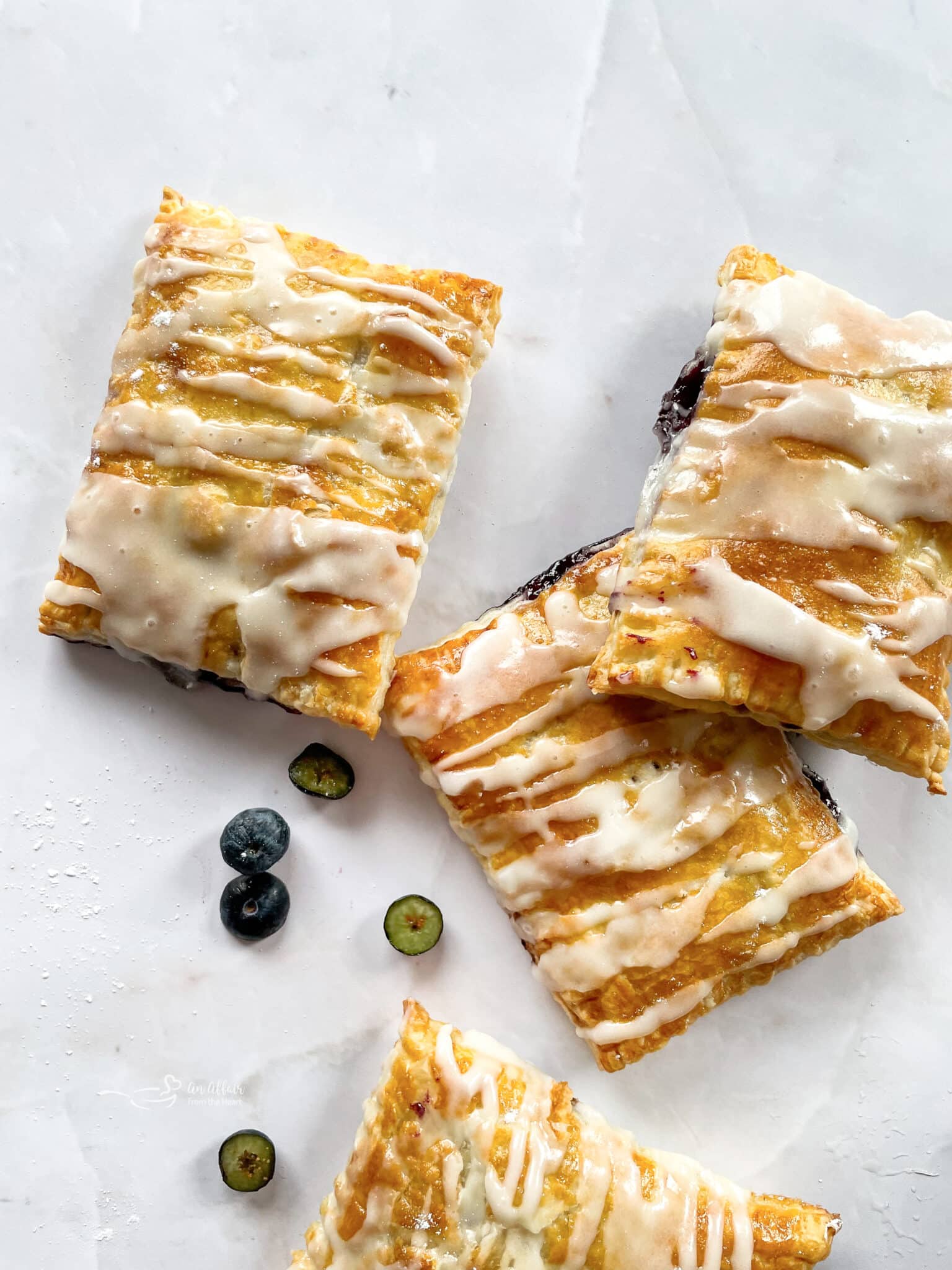 Homemade Blueberry Toaster Strudel