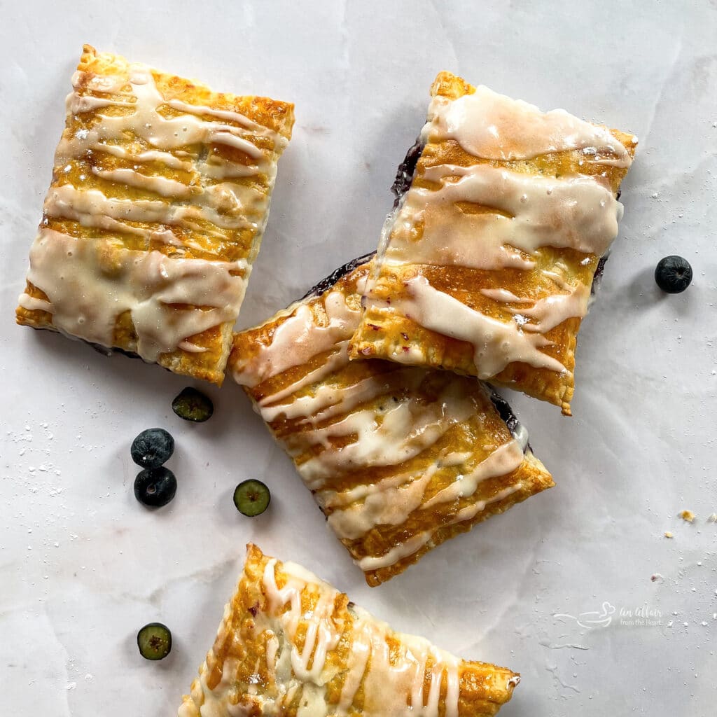 Homemade Blueberry Toaster Strudel