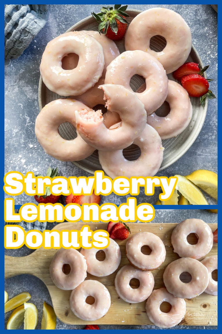 Baked Strawberry Lemonade Donuts