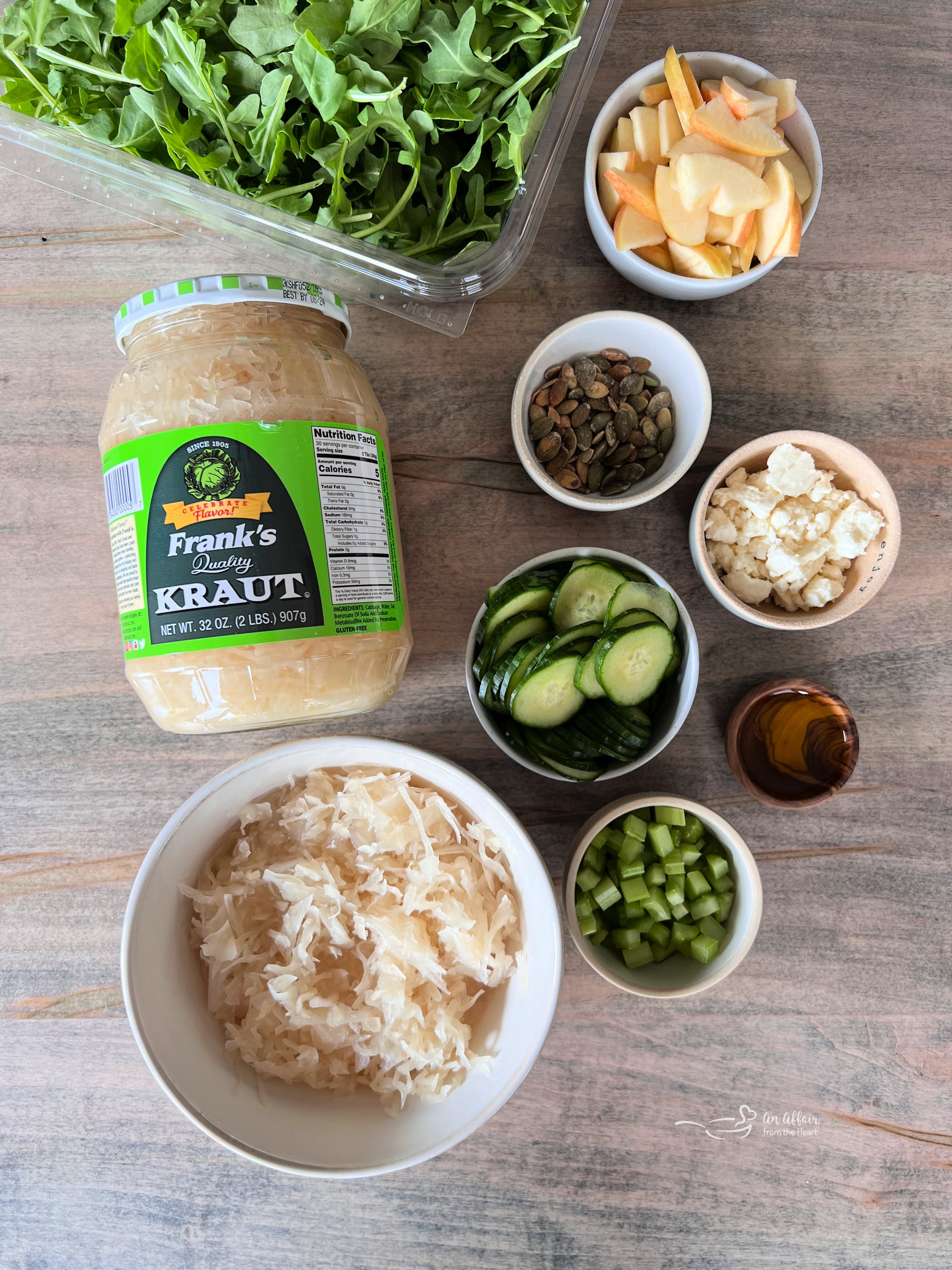 Viral TikTok Sauerkraut Arugula Salad