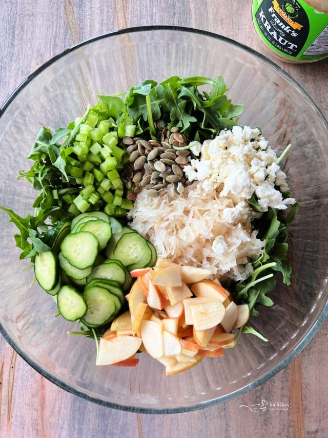 Viral TikTok Sauerkraut Arugula Salad