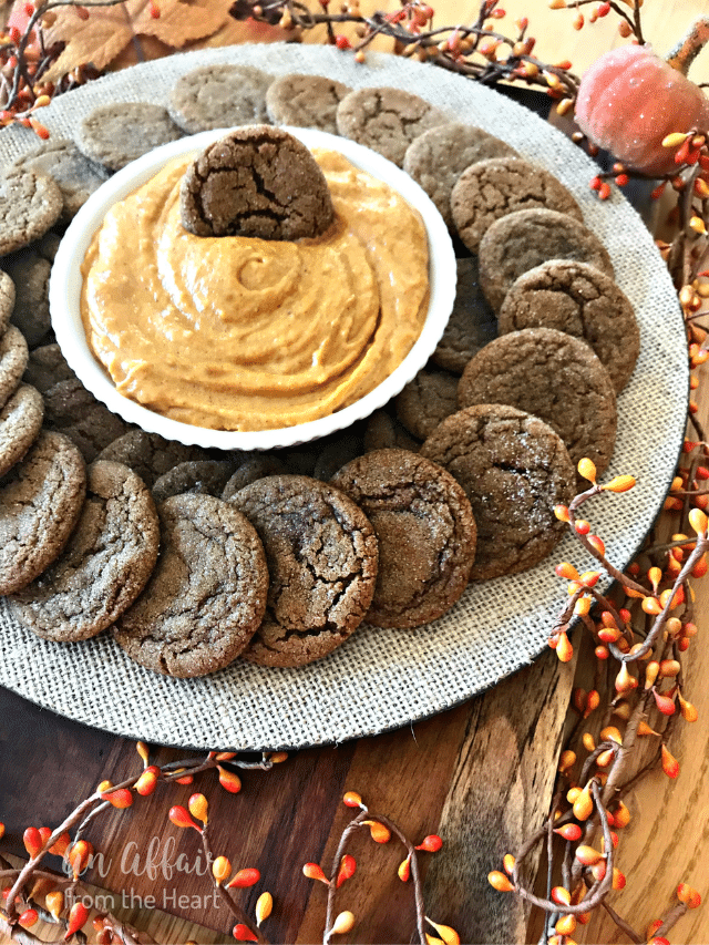 SPICE COOKIES WITH PUMPKIN DIP STORY