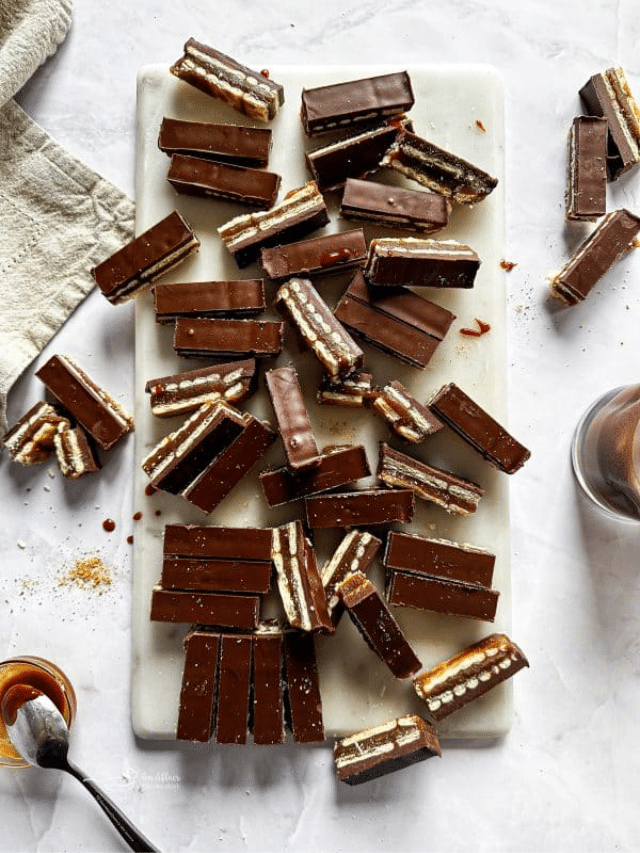 HOMEMADE TWIX BARS STORY