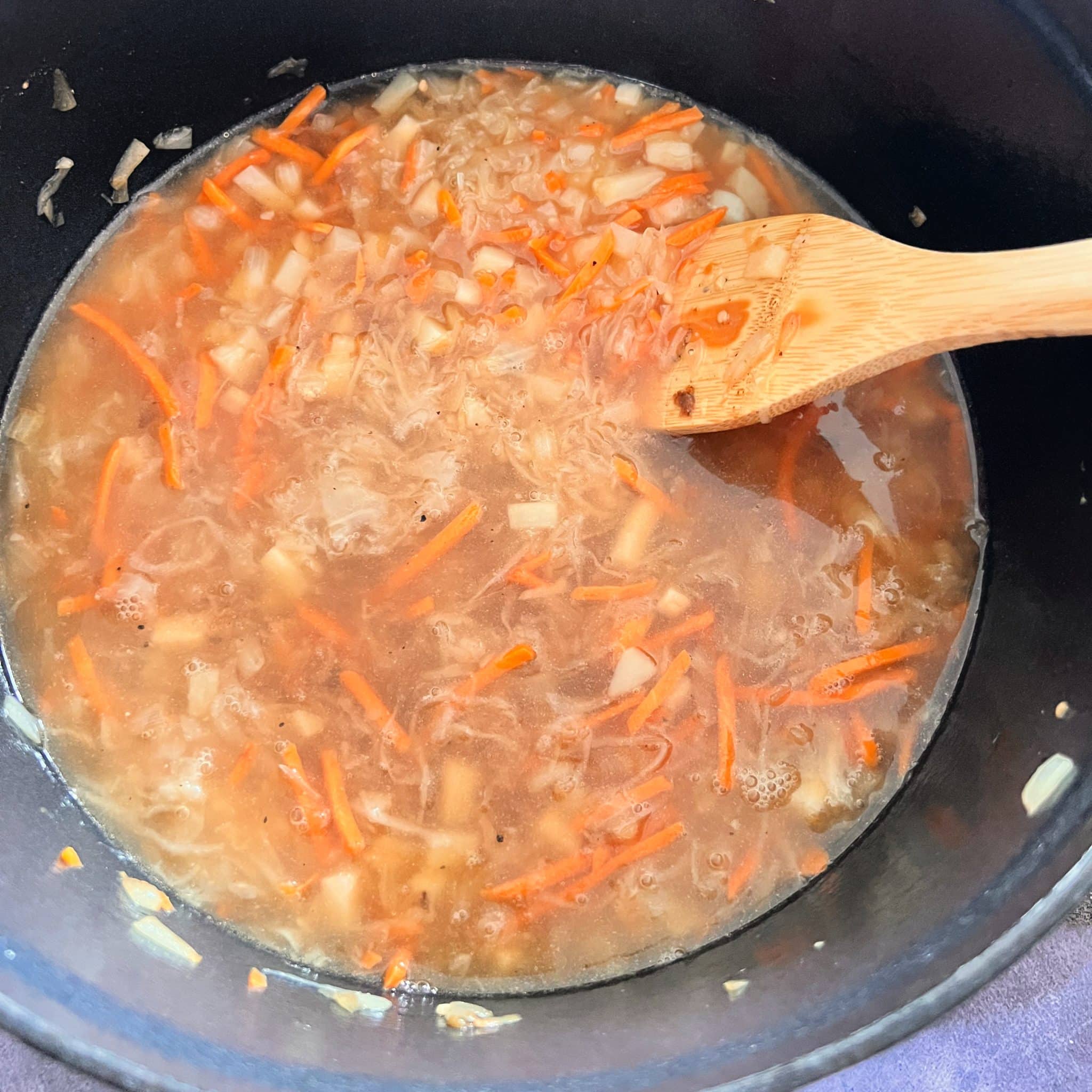 French Sauerkraut Soup Recipe (Warming & Comforting)