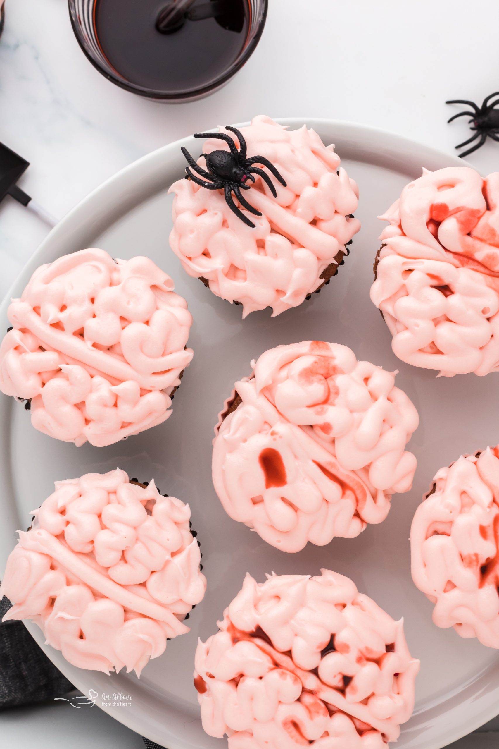Spooky Halloween Brain Cupcakes Recipe