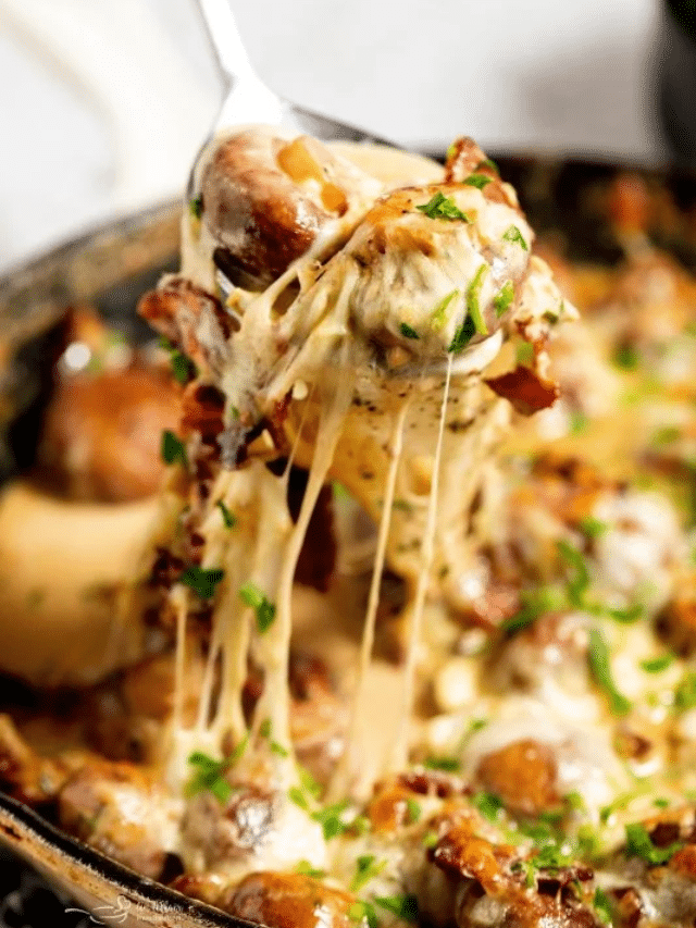 CREAMY ONE PAN MUSHROOMS WITH BACON STORY