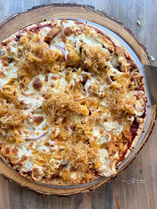 GRILLED BBQ CHICKEN PIZZA (WITH KRAUT) STORY