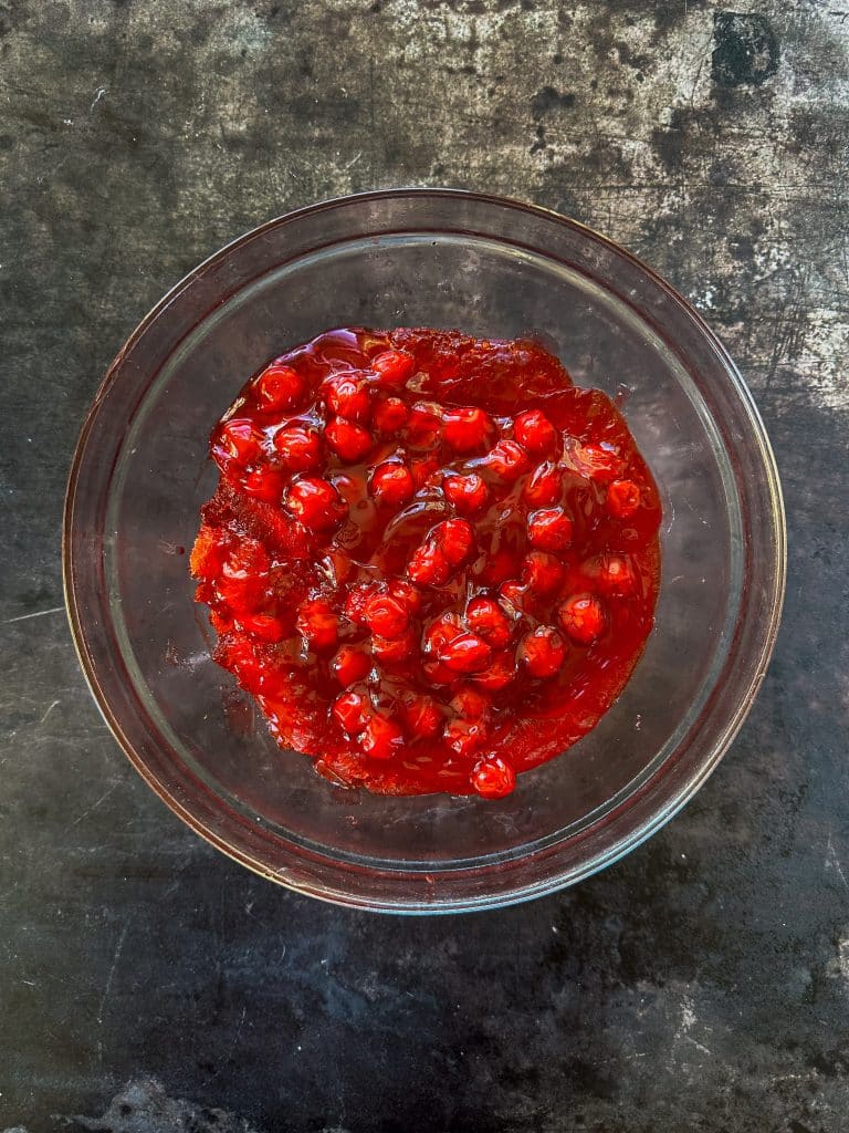 photo of how to make cherry Jell-O with pie filling 