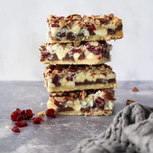 Double Chocolate Cranberry Magic Bars