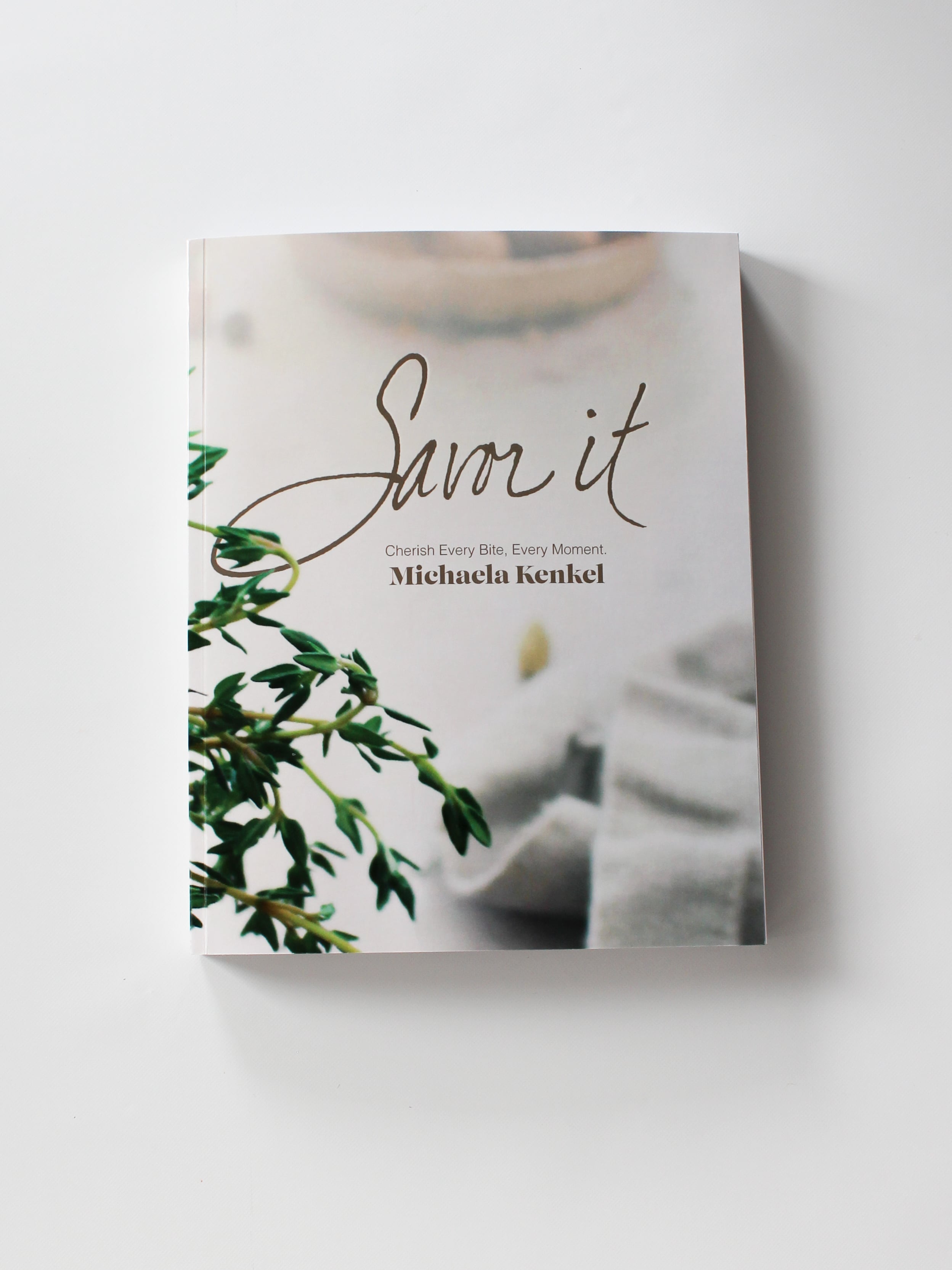 Front of Savor it. Cookbook