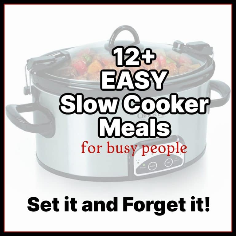 Title page 12+ Easy Slow Cooker meals