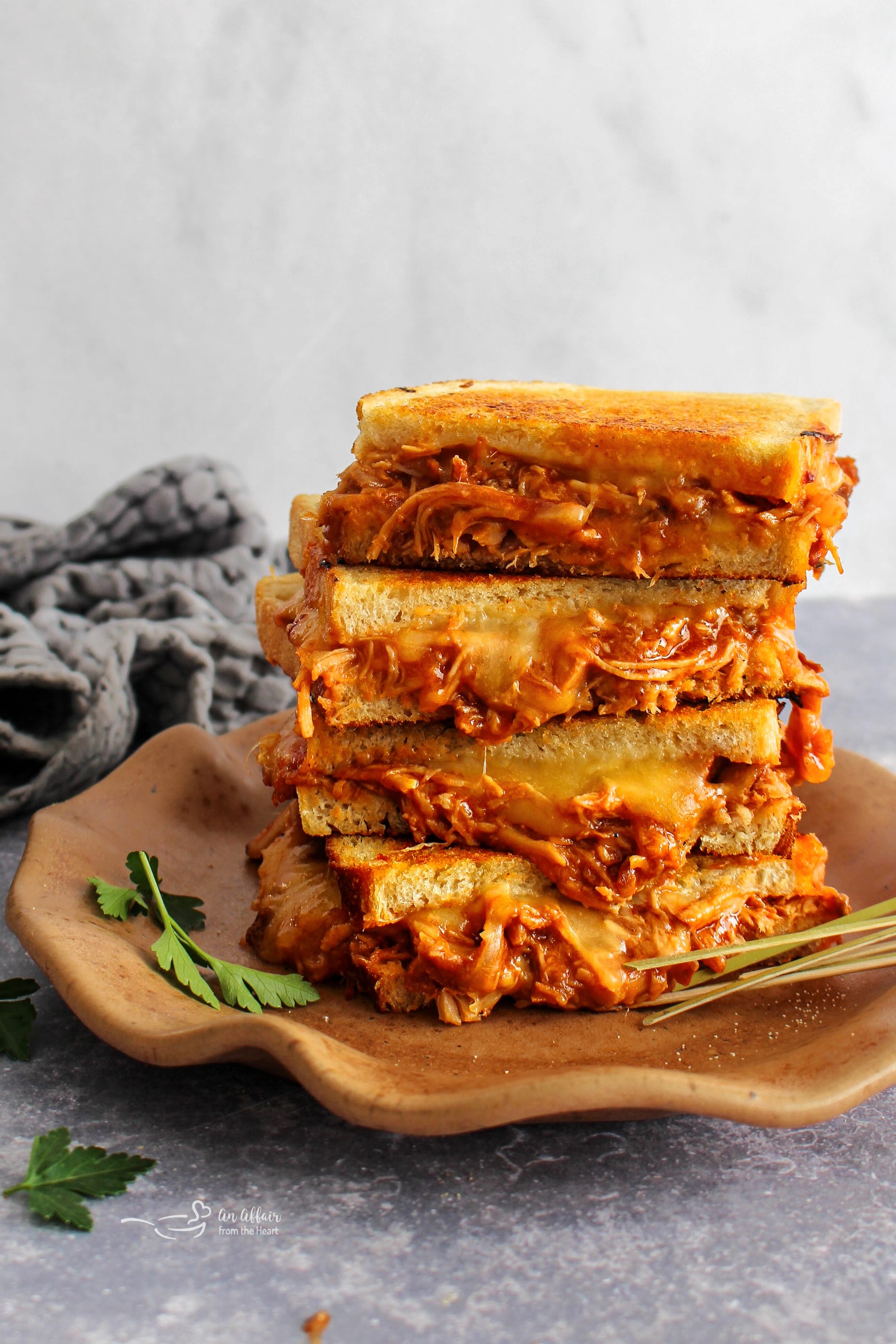 Pulled Pork Grilled Cheese
